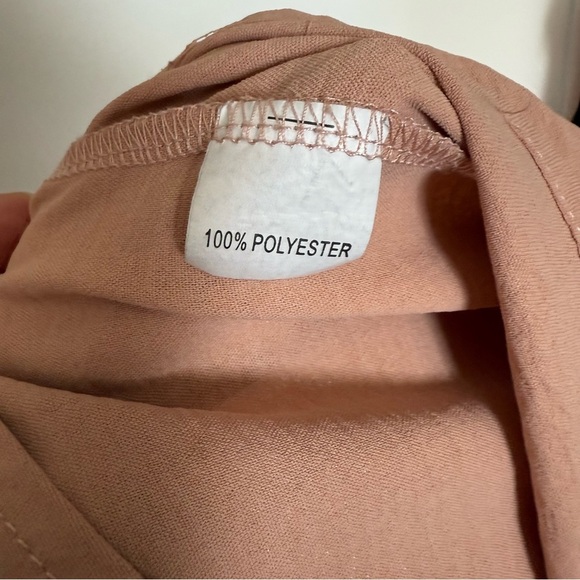 ⚪️ Blush Pink Two-Piece Set – Sleeveless Top & Wide-Leg Pants – Size L - Picture 10 of 10